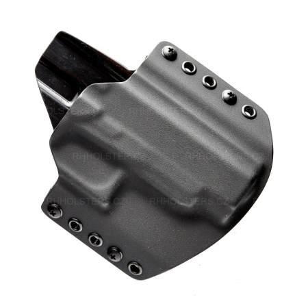OWB vnější kydexové pouzdro pro Glock 43 poloviční sweatguard, černé