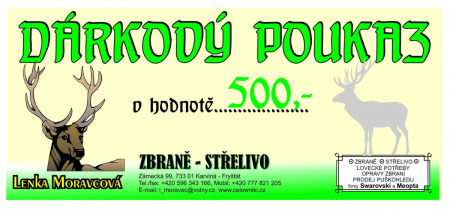 Dárkový poukaz 500 Kč