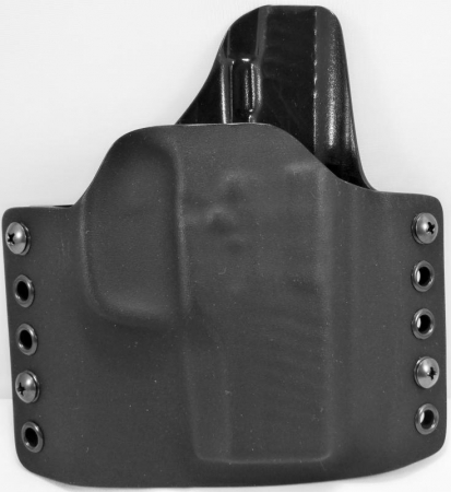 OWB vnější kydexové pouzdro na Glock 43X Rail, poloviční sweatguard, černé