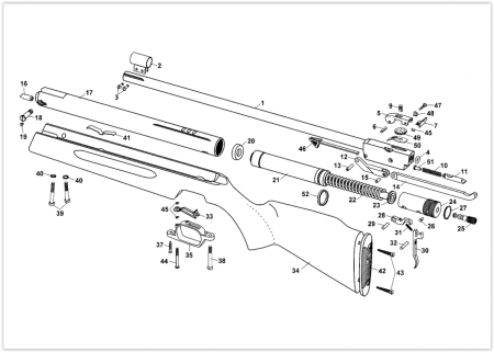 Slavia 634  zadní šroub plast.pažby č.38,délka 38mm